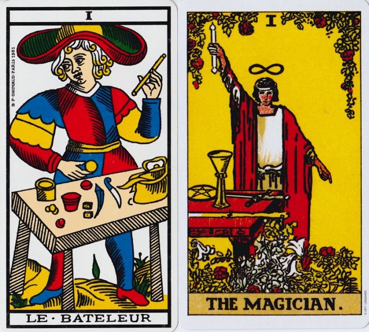 1. Le Bateleur / The Magician : Beginning, Potential, Youth, Learning