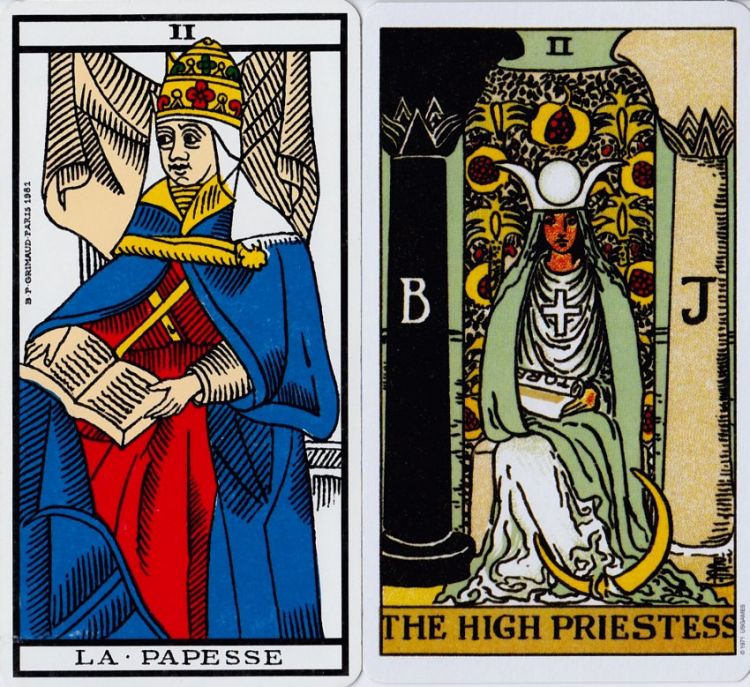 2. La Papesse / The High Priestess : Knowledge, Intuition, Patience