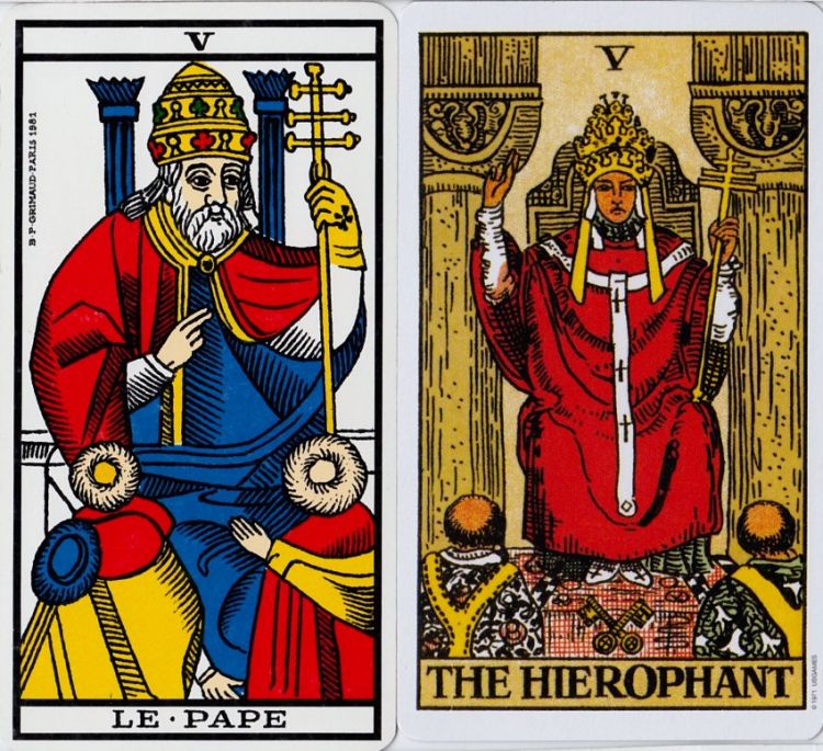 5. Le Pape / The Hierophant : Morality, Loyalty, Open-mindedness